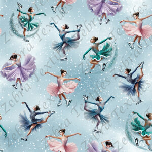 Patineuse artistique fond neige