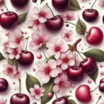 Cerise et fleur de cerisier