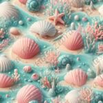 Coquillage corail et plage