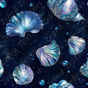 Coquillage lumineux fond marine