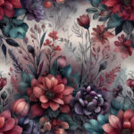 Floral rouge du chat noir