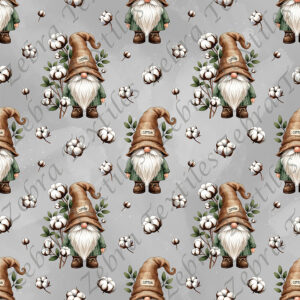 Gnome chapeau de jute et coton fond gris