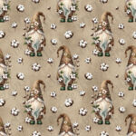 Gnome et coton fond grunge