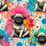 Pug fond peinture