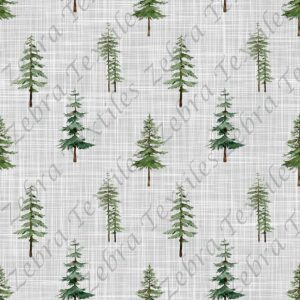 Sapin aquarelle 1 fond lin