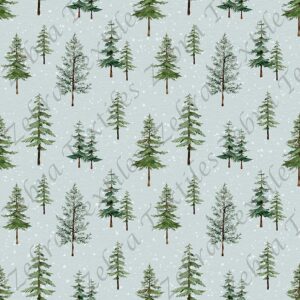 Sapin aquarelle 2 fond pois