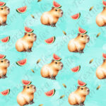 capybara melon 2 fond aqua