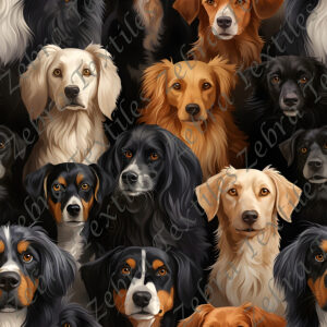Chien noir et caramel