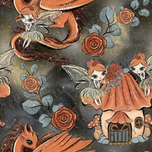 Fée et dragon