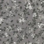 Floral gris flanelle