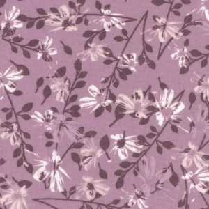 Floral mauve flanelle