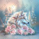 Loup floral rosé