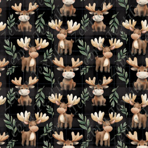 Orignal feuillage fond plaid
