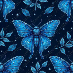Papillon bleu fond marine