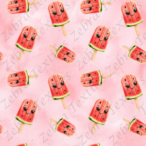 Popsicle melon d'eau fond rose