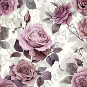 Rose rosé et feuillage