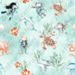 Vie sous marine fond aqua