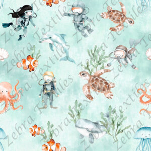Vie sous marine fond aqua
