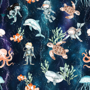 Vie sous marine fond océan