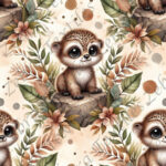 Animal mignon assit sur un rocher