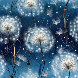 Dandelion bleu 2 fond marine