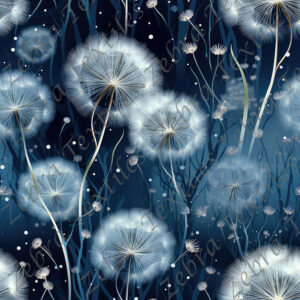 Dandelion bleu 6 fond marine