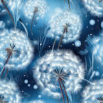Dandelion bleu 8 fond marine