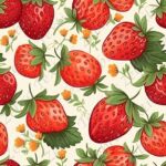 Fraise fleur orangée