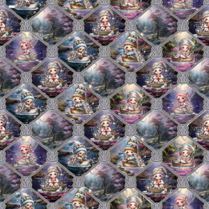Gnome fille en chaloupe