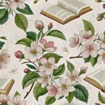 Livre et fleur de cerisiers