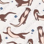 Loutre poisson bleu