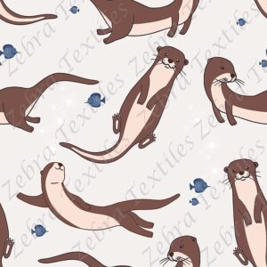 Loutre poisson bleu