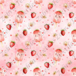 Popsicle aux fraises fond rose