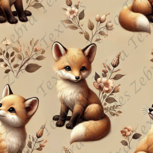 Renard et floral boho