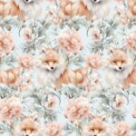 Renard fluffy floral rosé