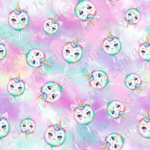 Sucette licorne fond électrisant