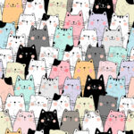 Chat coloré