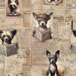Chien journal vintage