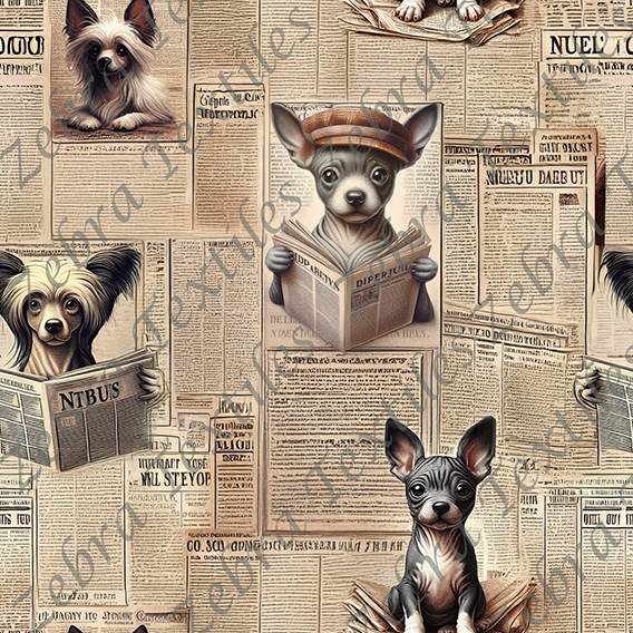 Chien journal vintage