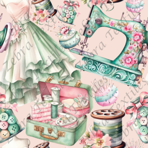 Couture teinte de vert