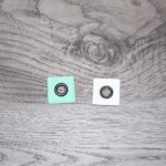Patch en cuir aqua