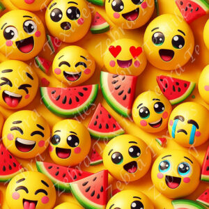 Émojis et melon d'eau
