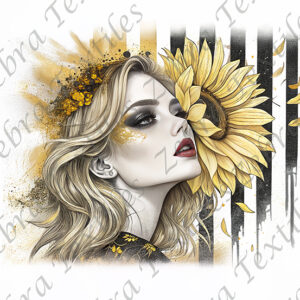 Femme tournesol