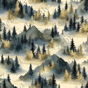 Montagne et sapin