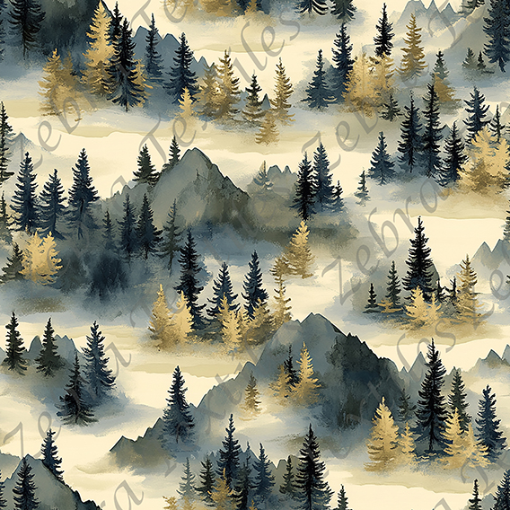 Montagne et sapin