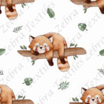 Panda roux sur branche