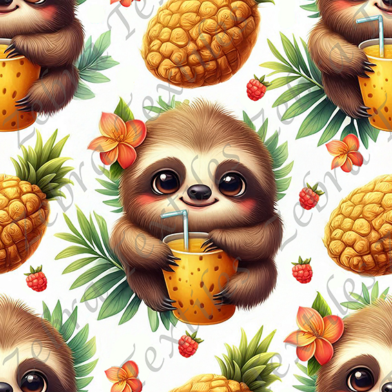 Paresseux et jus tropical