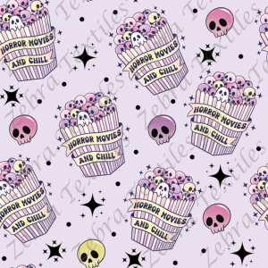 Popcorn skull fond mauve