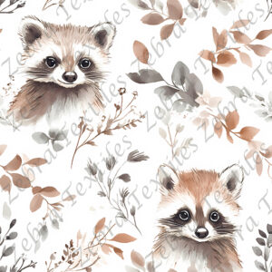 Raton et feuillage neutre