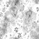 Aquarelle empreinte gris et blanc